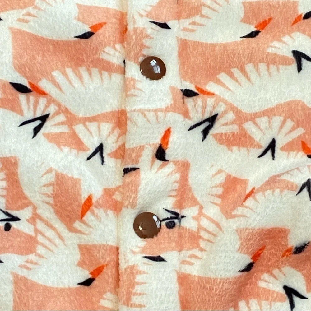 LovinPet Dog Soft Fleece Warm Winter Bird Print Pajama Jacket X-Large NWT